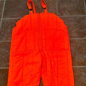 ~~Vintage Chiller Killer Saftbak Orange Hunting Pants/Overalls Quilted XL USA